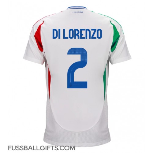 Italien Giovanni Di Lorenzo #2 Fußballbekleidung Auswärtstrikot EM 2024 Kurzarm